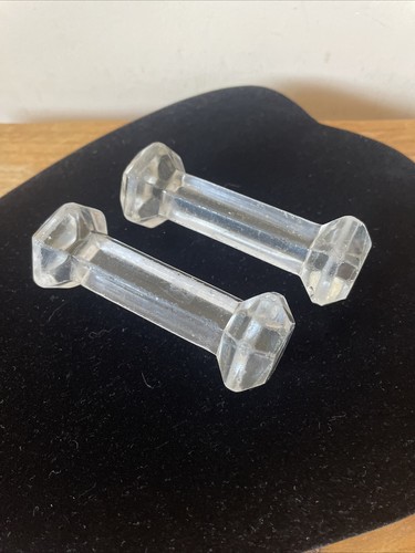 Pair vintage clear - pair,