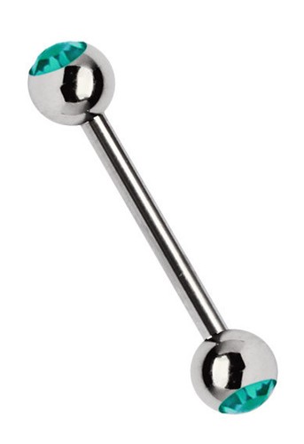 Titan chest piercing bar 6mm - chest, 1.6mm