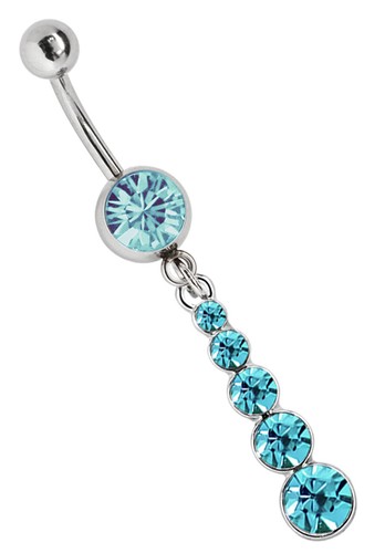 Belly button piercing jewelry - button,