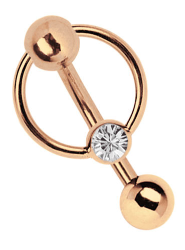 Intimate navel piercing banana - navel,