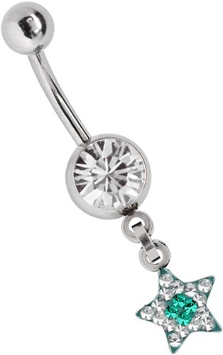 Belly button piercing stud - belly,