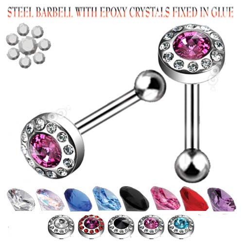 Tongue ring barbell steel - ,