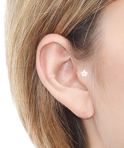 Flower tragus 5pedal crystal - flower,