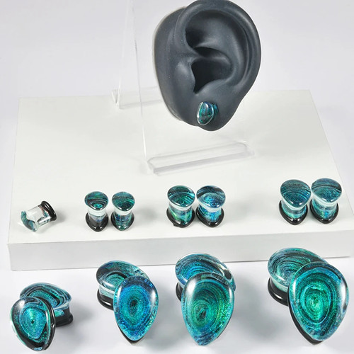 Tunnel oval teardrop glass - oval,