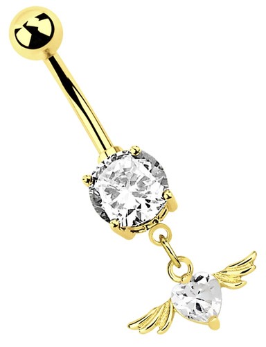 Modern nature navel piercing - modern,