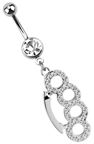 Belly button piercing - button,
