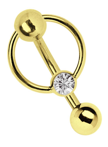 Intimate belly button piercing - button,